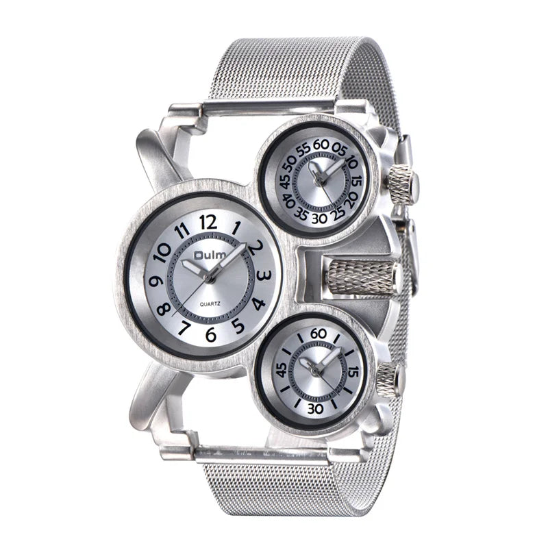 Reloj Deportivo Gorben – 3 Zonas Horarias, Cuarzo y Estilo Oversize