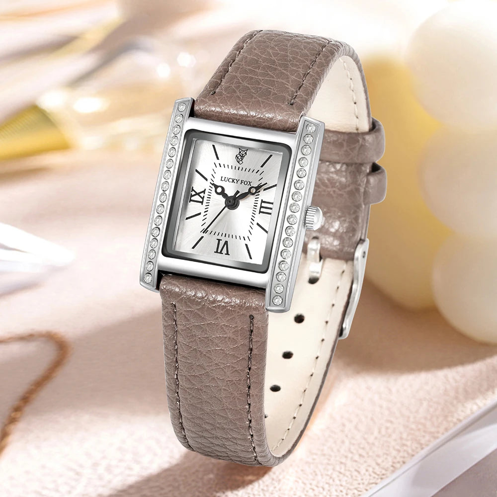 Reloj Mujer Cuero y Números Romanos – Elegancia que Habla por Ti