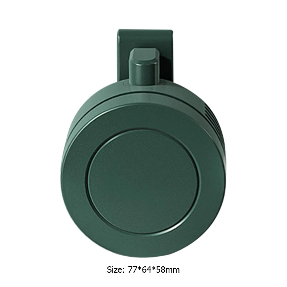 Mini Ventilador de Clip USB Recargable | 3 Velocidades, Silencioso, Portátil para Cintura y Cuello
