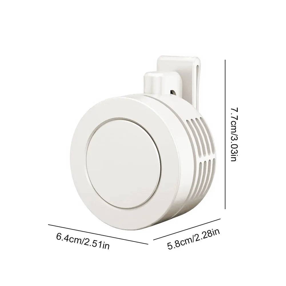 Mini Ventilador de Clip USB Recargable | 3 Velocidades, Silencioso, Portátil para Cintura y Cuello