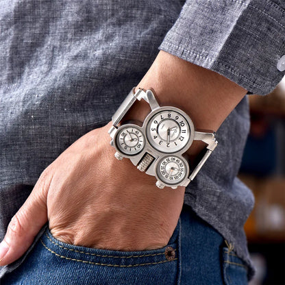Reloj Deportivo Gorben – 3 Zonas Horarias, Cuarzo y Estilo Oversize