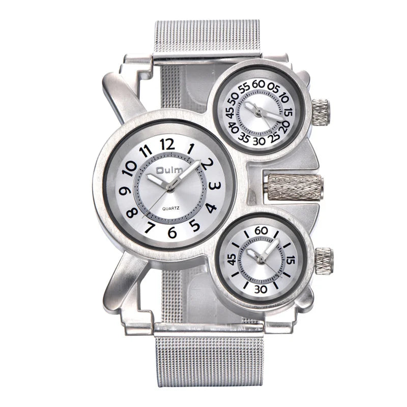 Reloj Deportivo Gorben – 3 Zonas Horarias, Cuarzo y Estilo Oversize