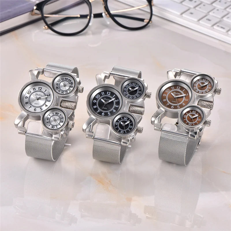 Reloj Deportivo Gorben – 3 Zonas Horarias, Cuarzo y Estilo Oversize