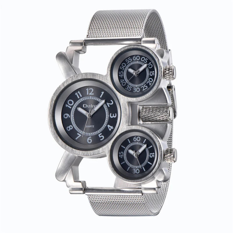 Reloj Deportivo Gorben – 3 Zonas Horarias, Cuarzo y Estilo Oversize