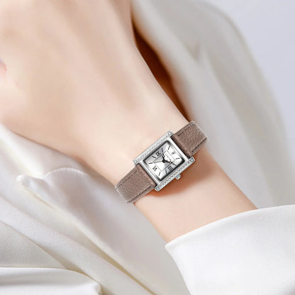 Reloj Mujer Cuero y Números Romanos – Elegancia que Habla por Ti