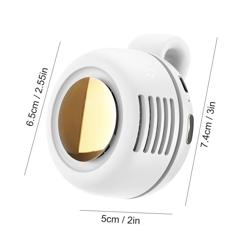 Mini Ventilador de Clip USB Recargable | 3 Velocidades, Silencioso, Portátil para Cintura y Cuello