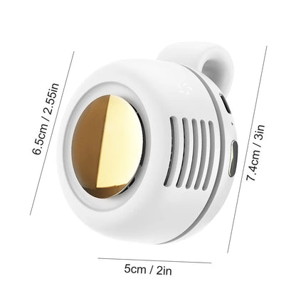 Mini Ventilador de Clip USB Recargable | 3 Velocidades, Silencioso, Portátil para Cintura y Cuello