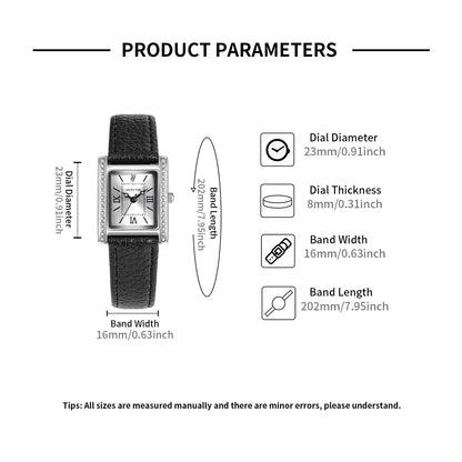 Reloj Mujer Cuero y Números Romanos – Elegancia que Habla por Ti