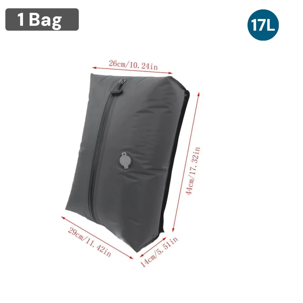 Bolsas de Vacío para Viaje – Ahorra Espacio en tu Maleta + Organizador de Ropa Impermeable y Hermético